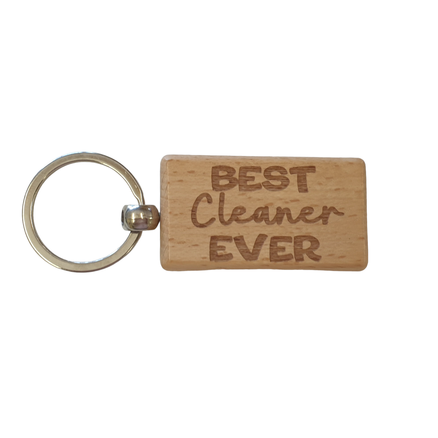 Cleaner Keyring Gift Best Ever Cute Engraved Wooden Key Fob Fun Novelty Nice Present (Copy) (Copy) (Copy)