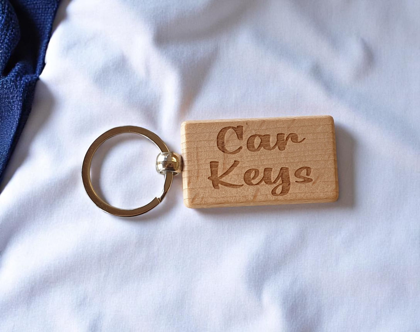Car Keys Keyring Nice Cute Custom Engraved Wooden Key Fob Novelty House Keys Present