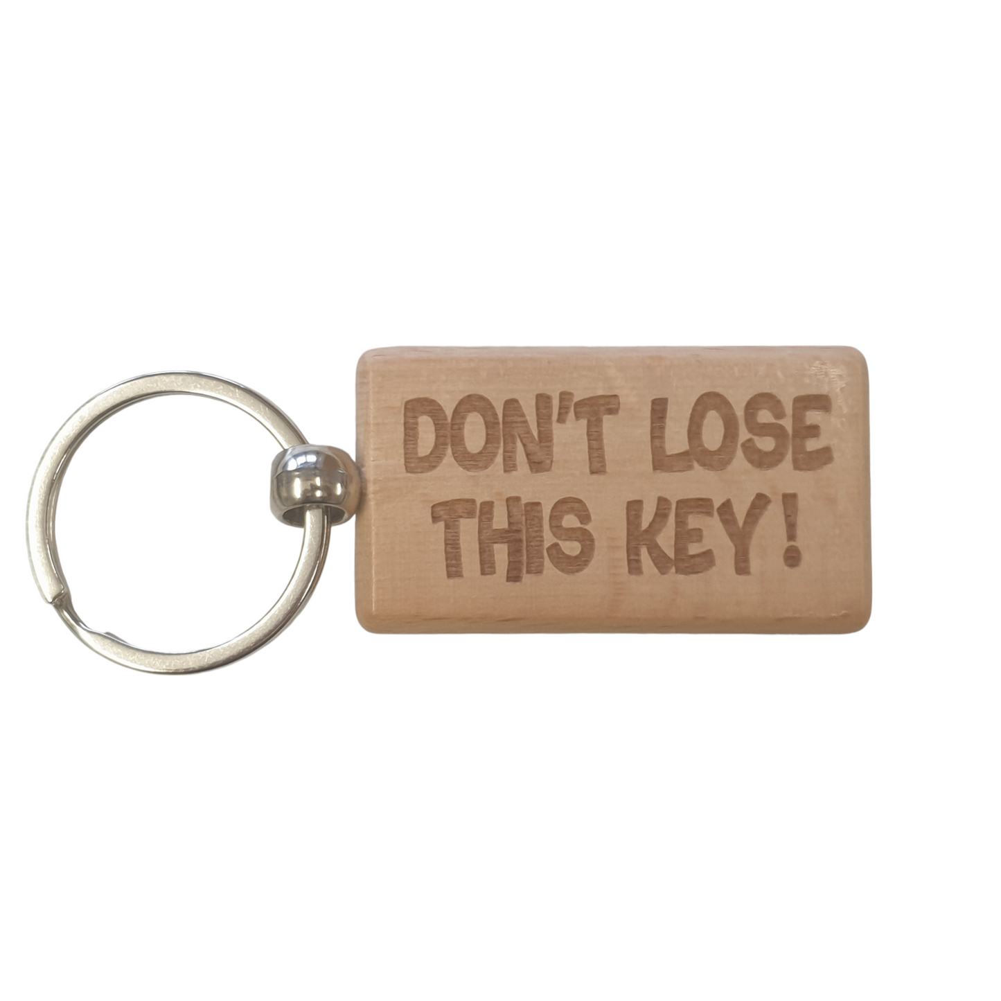 Important Keyring Gift Don't Lose This Key Nice Cute Engraved Wooden Key Fob Novelty Custom Work Shed House Present