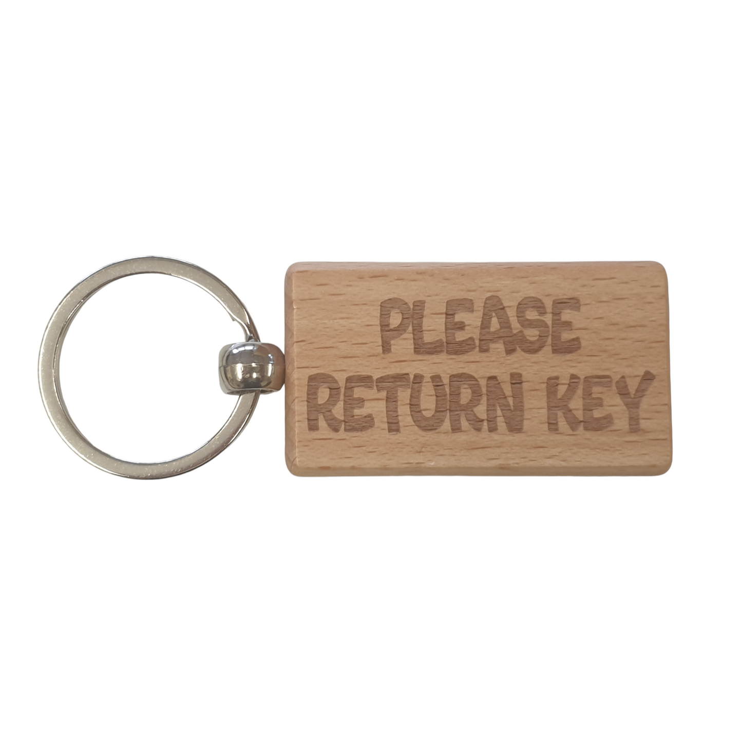 Important Keyring Gift Please Return Key Nice Cute Engraved Wooden Key Fob Novelty Custom Bathroom Work Shed House Present