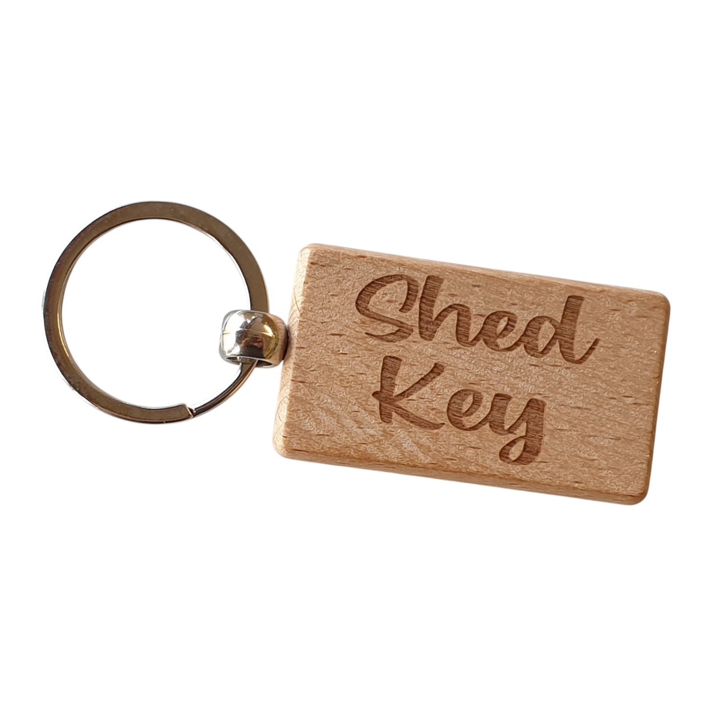 Shed Key Keyring Nice Cute Custom Engraved Wooden Key Fob Novelty House Keys Present