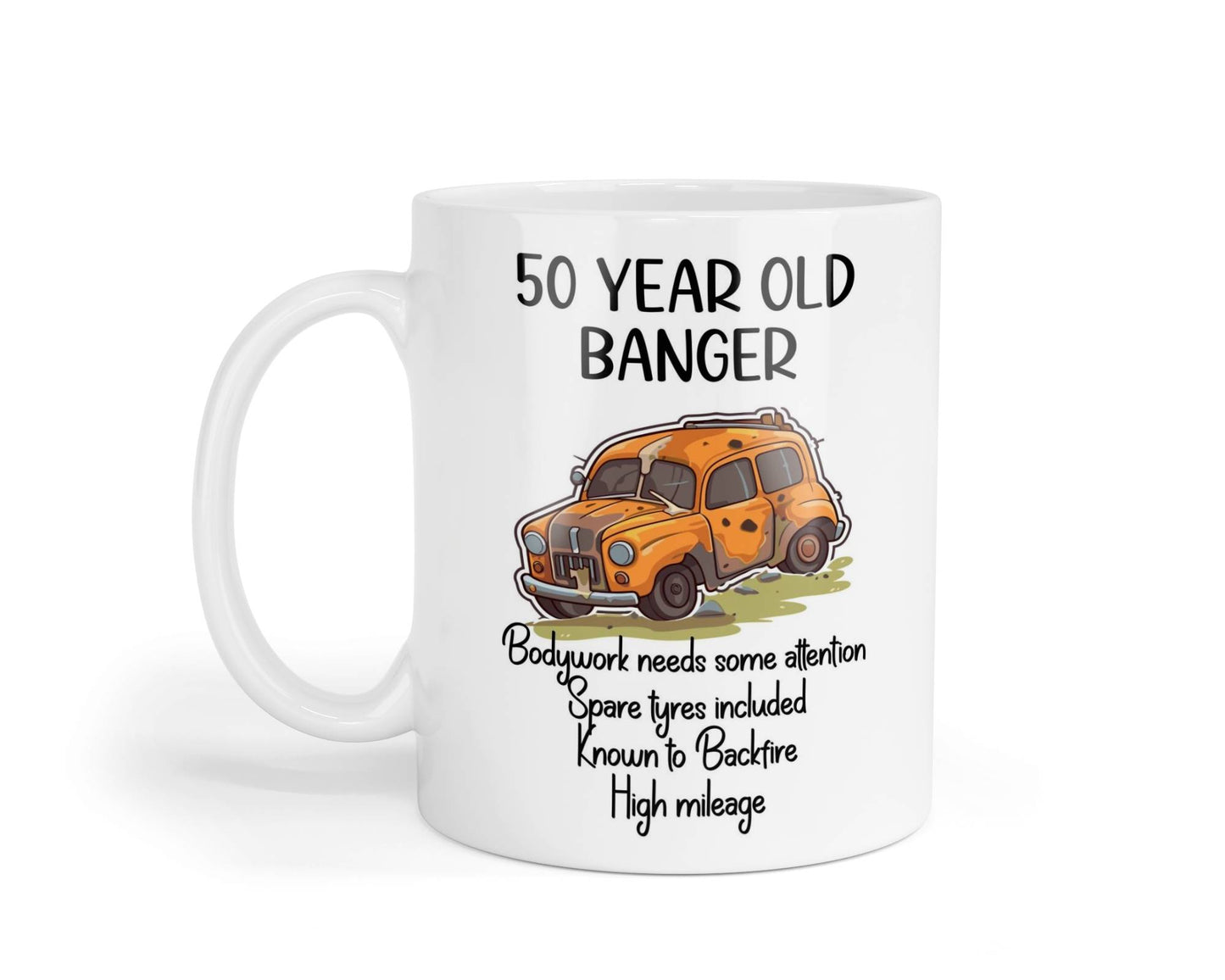 50th Birthday Mug Gift 50 Year Old Banger Nice Cute Novelty Celebration Present