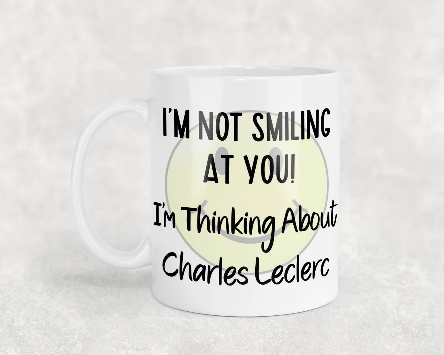 Charles Leclerc Mug Gift I'm Not Smiling at You I'm Thinking About Nice Cute Novelty F1 Driver Fan Cup
