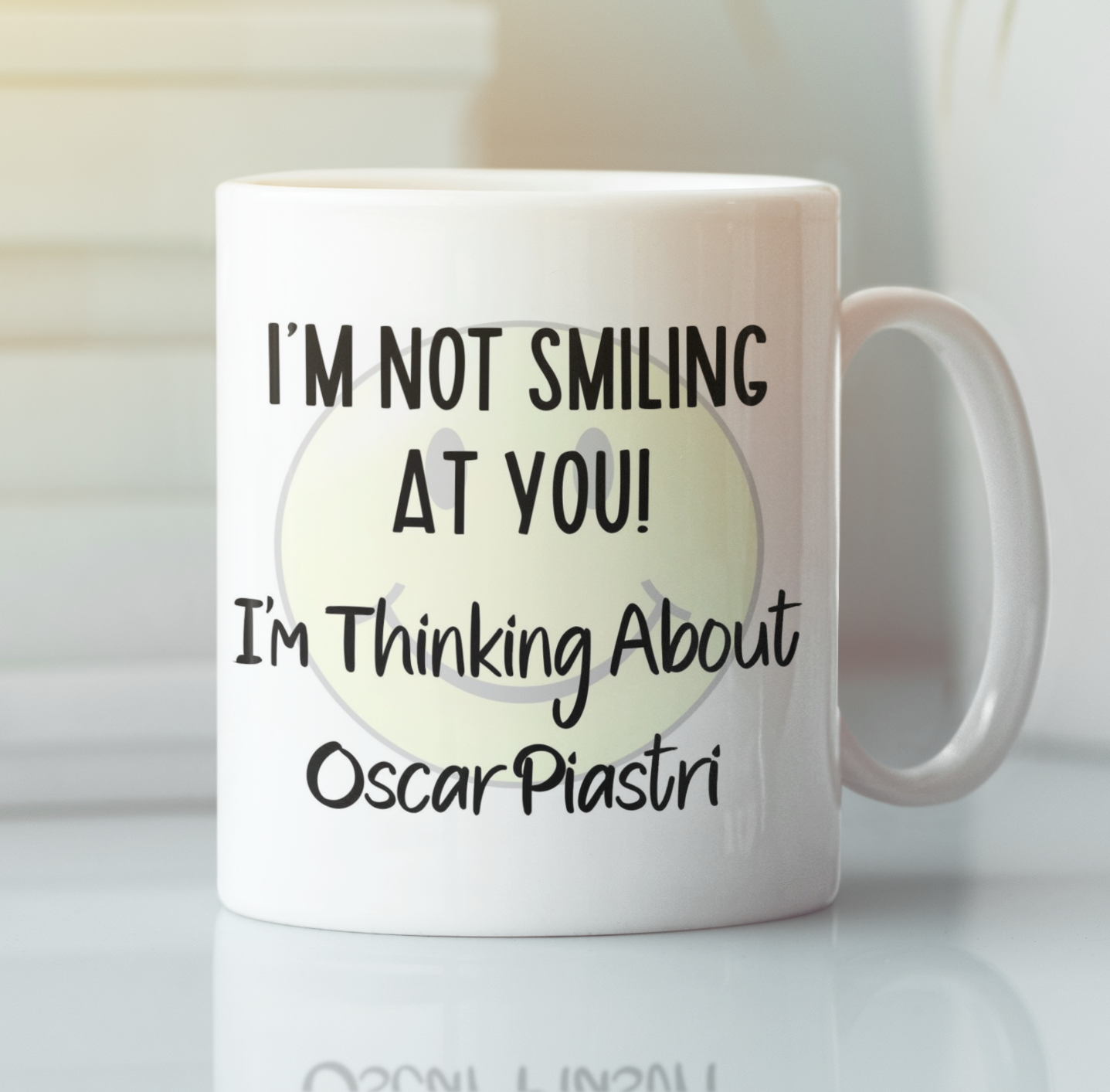 Oscar Piastri Mug Gift I'm Not Smiling at You I'm Thinking About Nice Cute Novelty F1 Driver Fan Cup