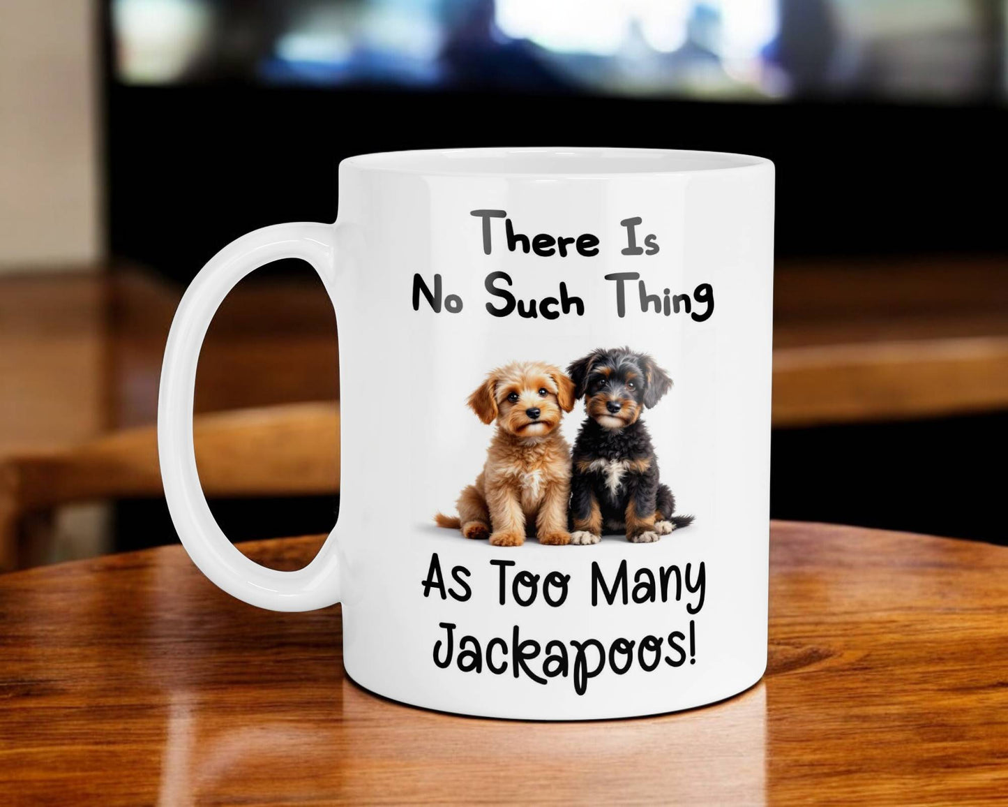 Jackapoo Mug Gift There Is No Such Thing As Too Many Nice Cute Novelty Dog Owner Printed Cup Present