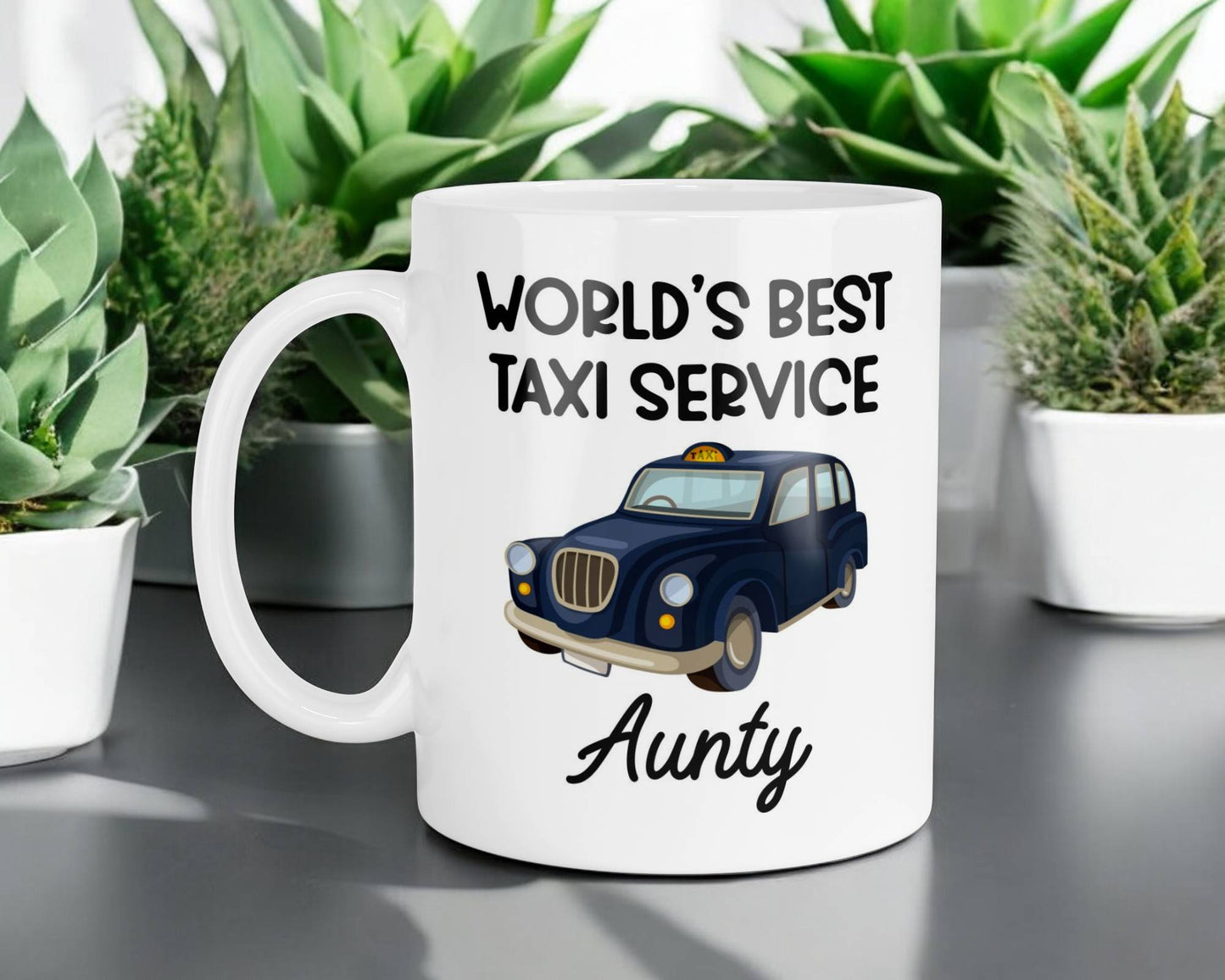 Aunty Mug Gift World's Best Taxi Service Novelty Nice Fun Cute Cup Present