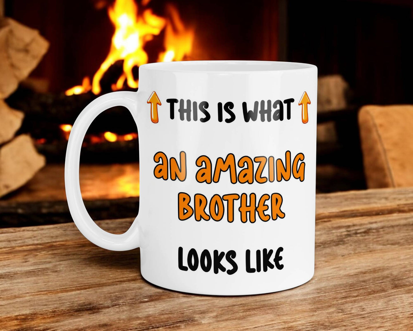 Brother Mug Gift This Is What An Amazing Looks Like Novelty Nice Fun Cute Cup Present