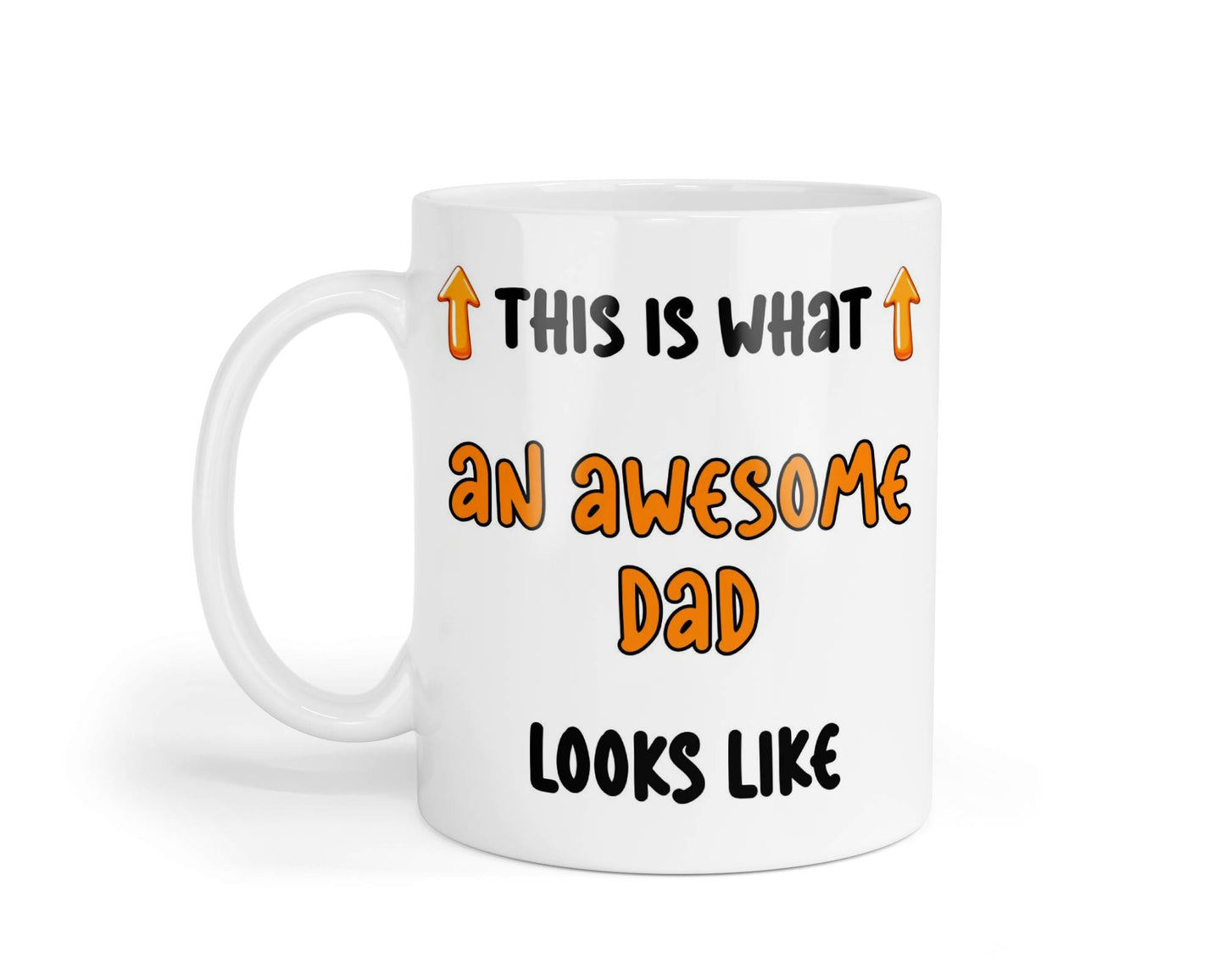 Dad Mug Gift This Is What An Awesome Dad Looks Like Nice Cute Fun Novelty From Son Daughter Present
