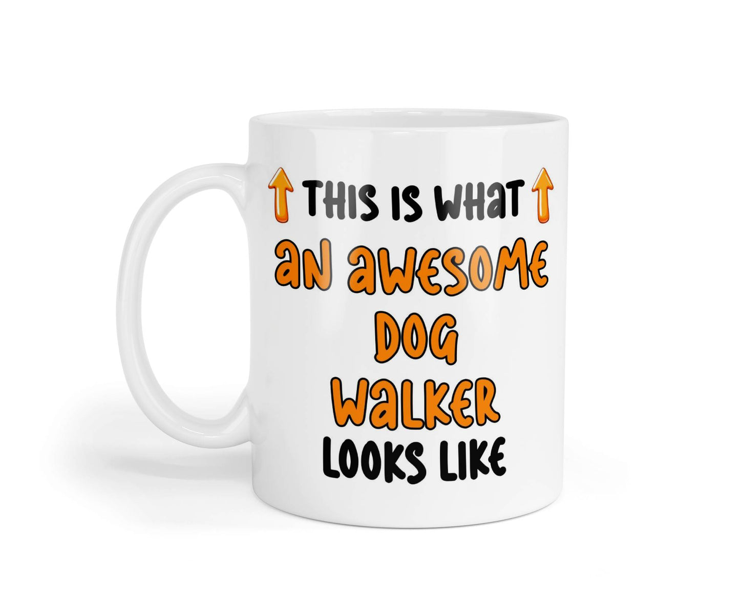 Funny Mug Gift This Is What An Awesome Dog Walker Looks Like Novelty Cute Printed Cup Present