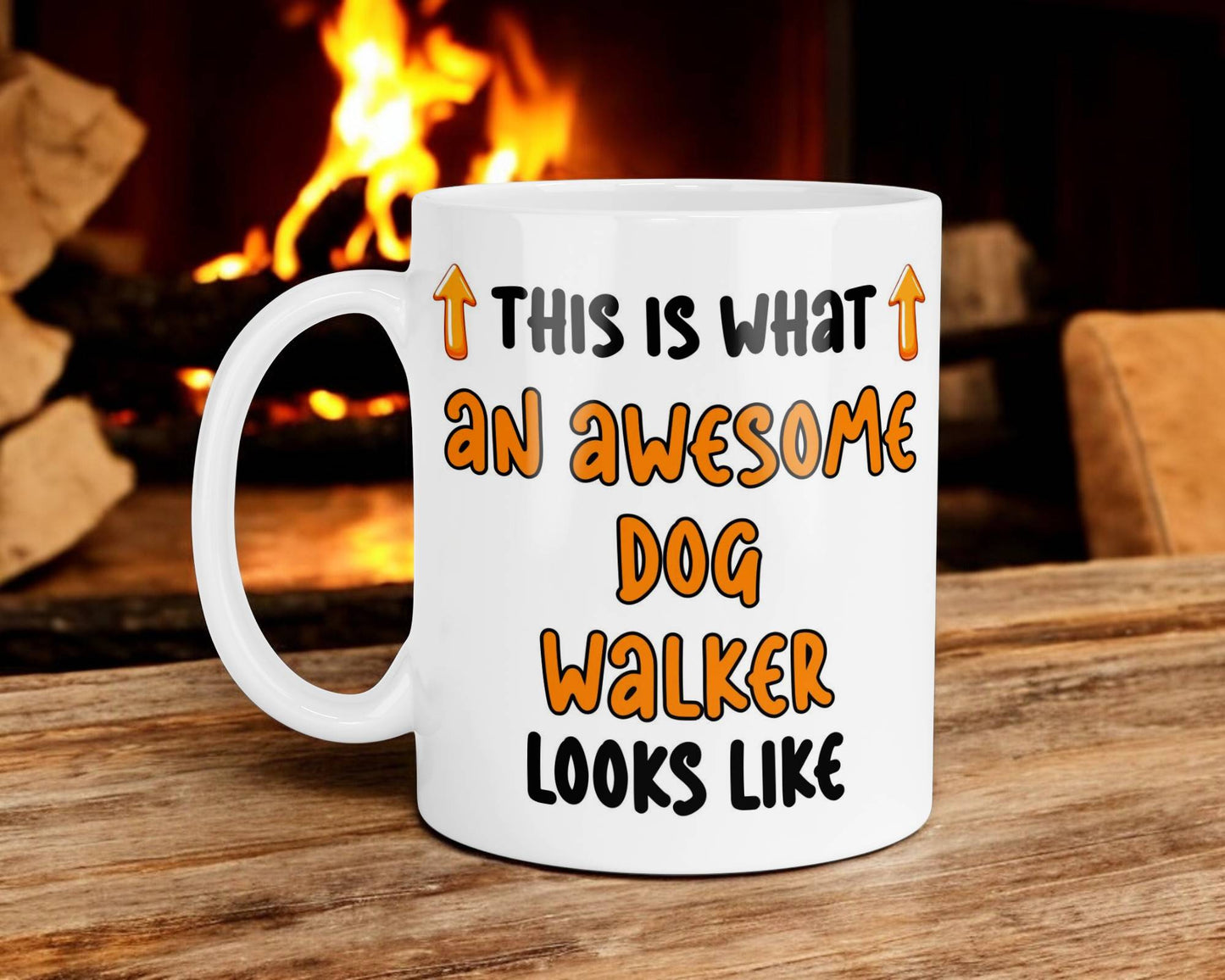 Funny Mug Gift This Is What An Awesome Dog Walker Looks Like Novelty Cute Printed Cup Present