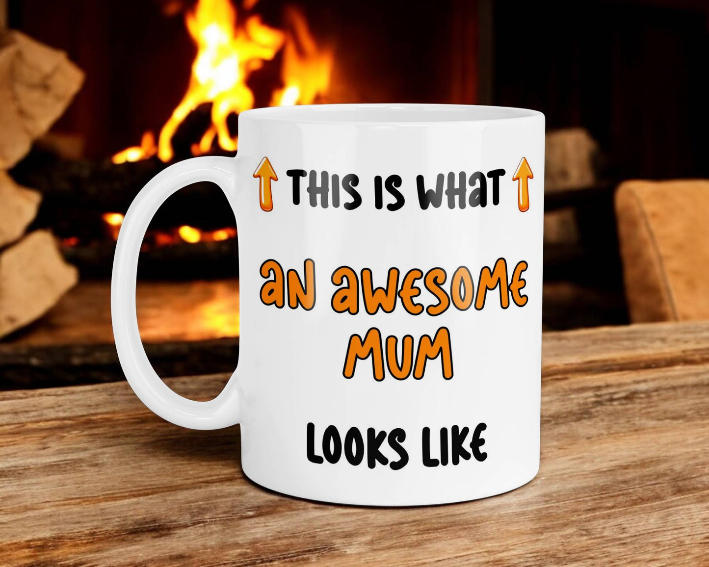 Mum Mug Gift This Is What An Awesome Mum Looks Like Nice Cute Fun Novelty From Son Daughter Present