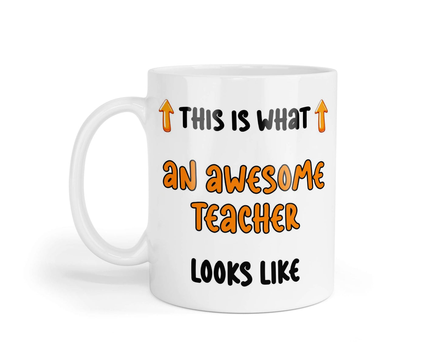 Teacher Mug Gift This Is What An Awesome Teacher Looks Like Novelty Cute Printed Cup Present