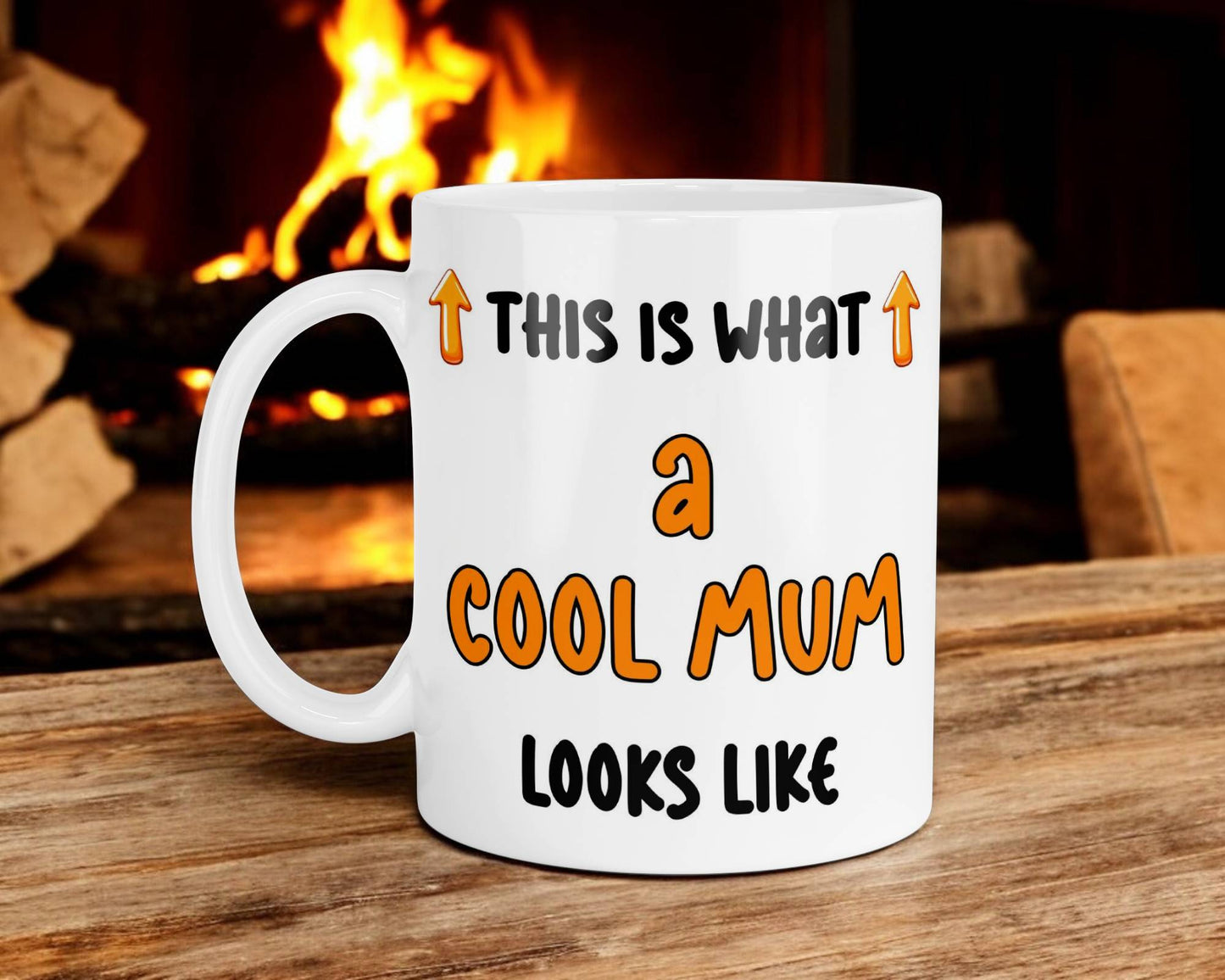 Mum Mug Gift This Is what A Cool Mum Looks Like Nice Cute Fun Novelty From Son Daughter Present