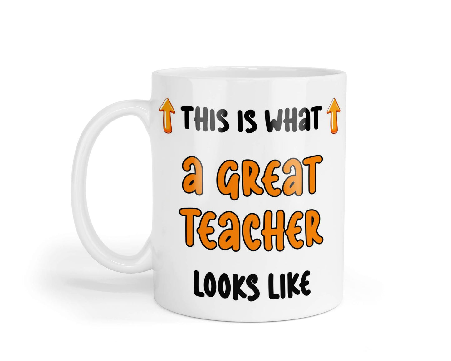 Teacher Mug Gift This Is What A Great Teacher Looks Like Novelty Cute Printed Cup Present