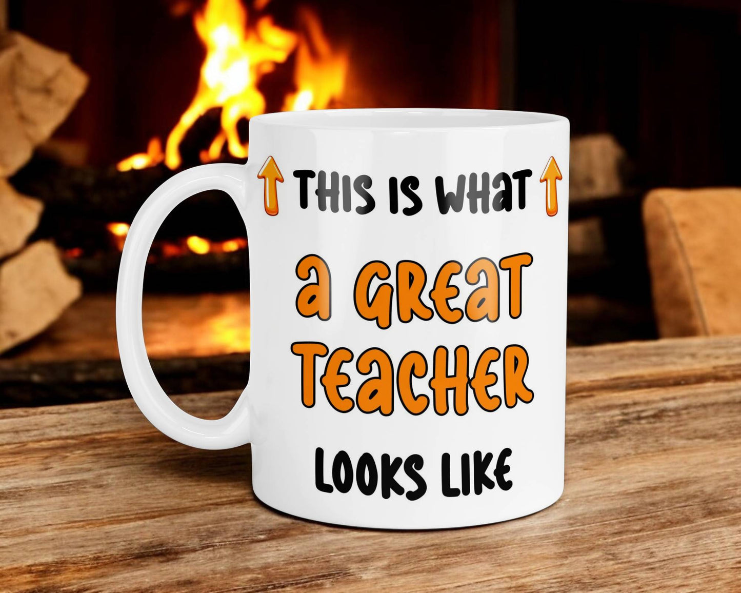 Teacher Mug Gift This Is What A Great Teacher Looks Like Novelty Cute Printed Cup Present
