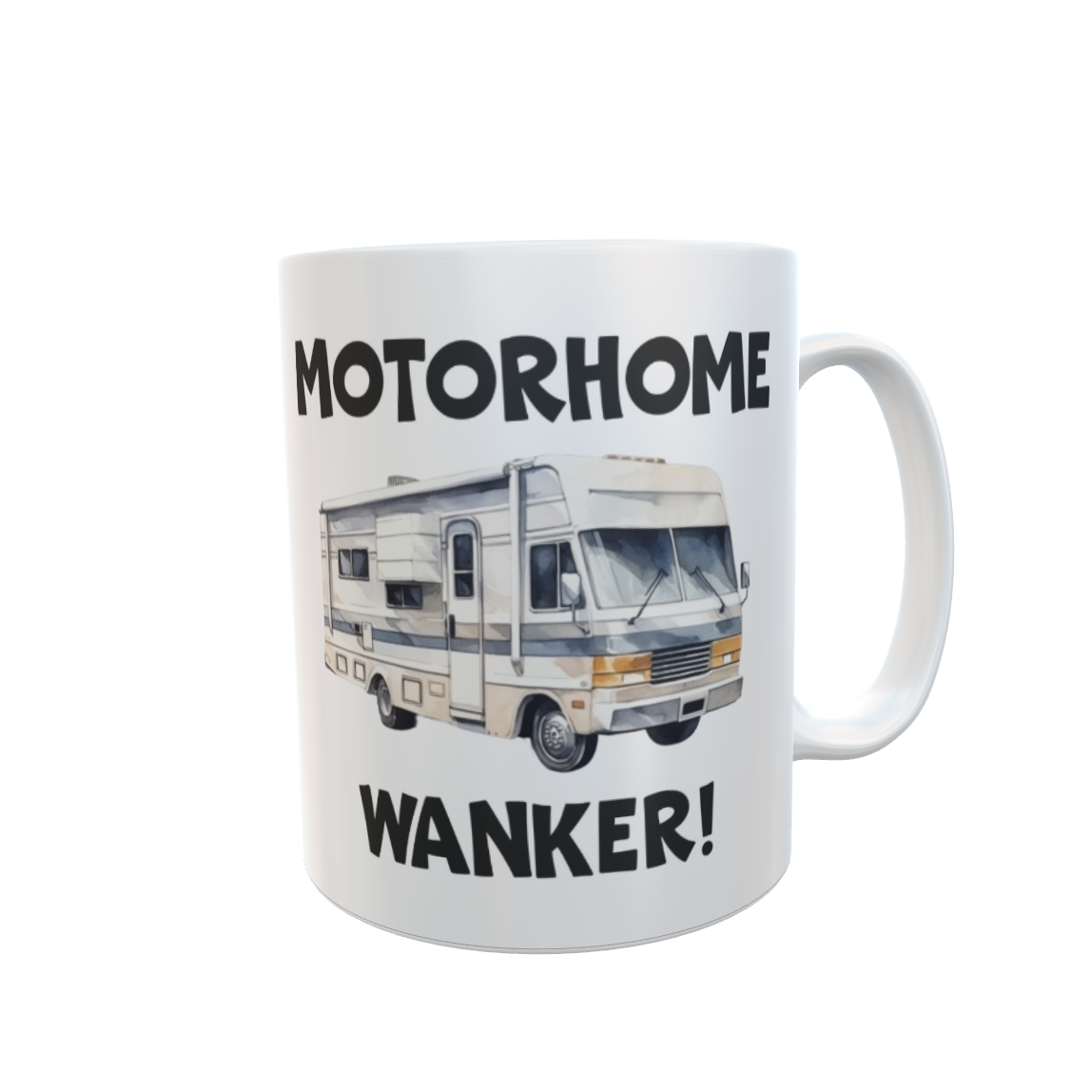 Motorhome Mug Gift - Motorhome Wanker - Novelty Rude Funny Holiday Travel Vacation Cup Present