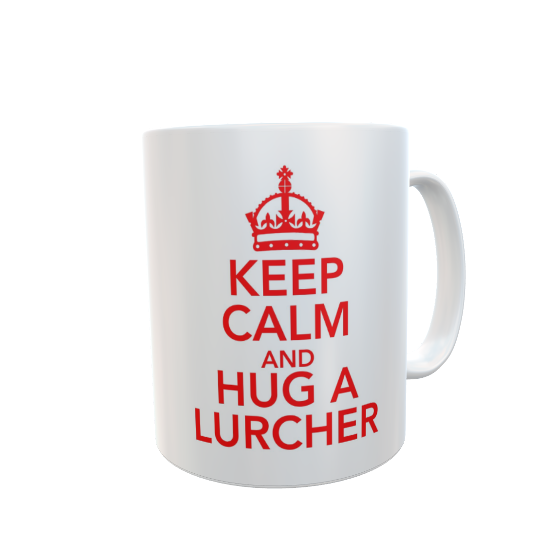Lurcher Dog Mug Gift - Keep Calm And Hug A Lurcher - Fun Cute Novelty Cup Present