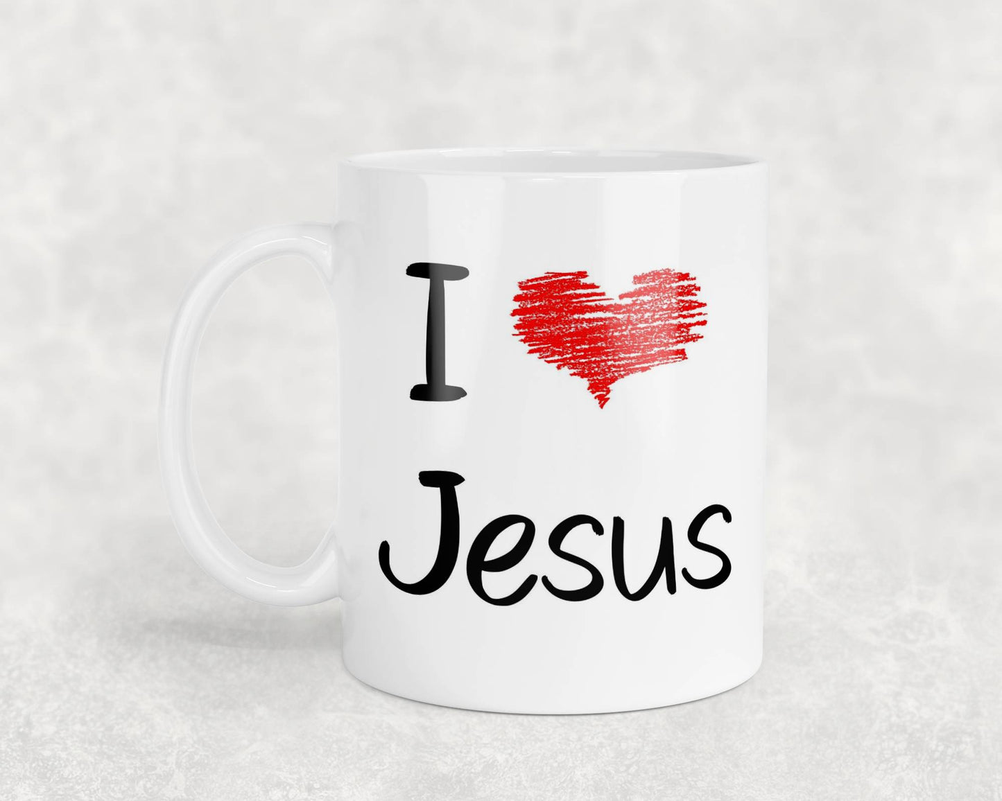 Jesus Mug Gift - I Love Heart Jesus - Nice Fun Cute Novelty Religious Fan Cup Present