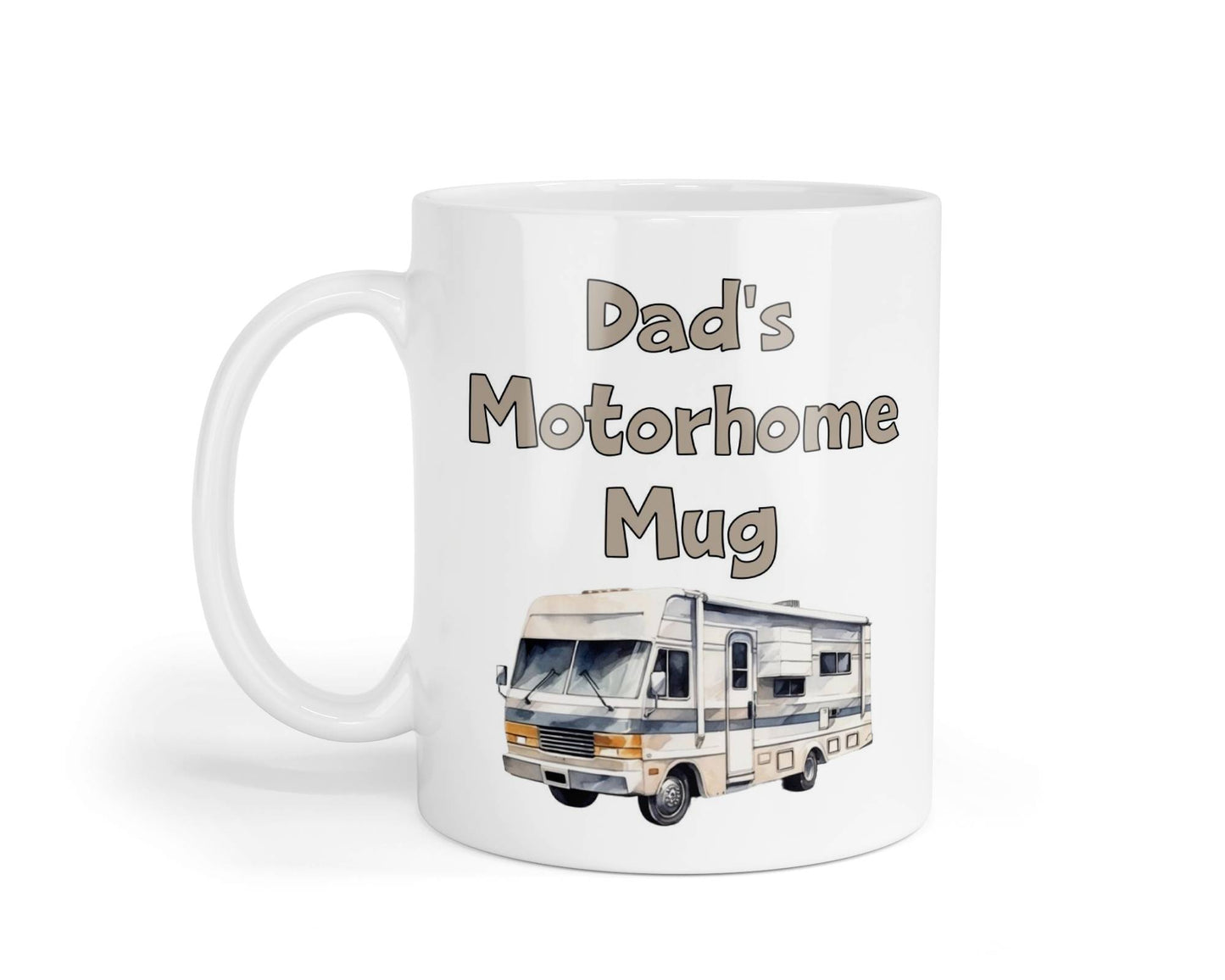 Dad Mug Gift - Dad's Motorhome Mug - Nice Novelty Funny Father Daddy Holiday Travel Vacation Cup