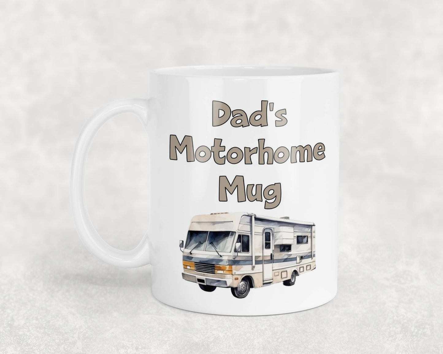 Dad Mug Gift - Dad's Motorhome Mug - Nice Novelty Funny Father Daddy Holiday Travel Vacation Cup