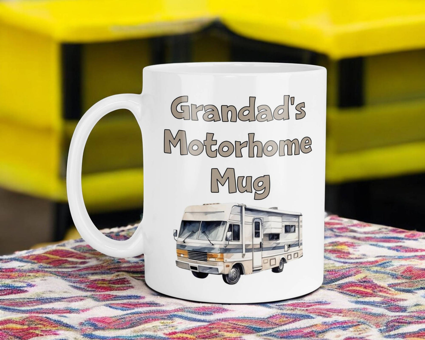 Grandad's Motorhome Mug Gift - Novelty Cute Funny Nice Holiday Travel Vacation Cup Present
