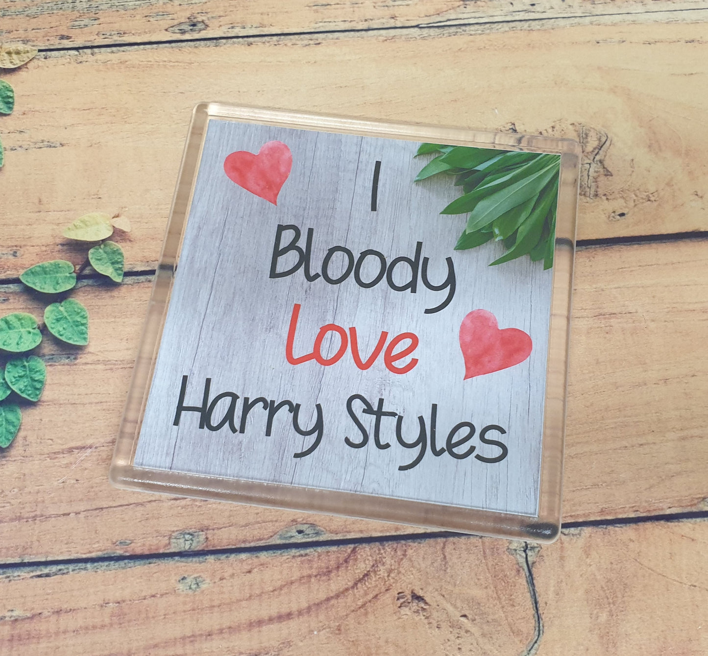 Harry Styles Coaster - I Bloody Love Harry Styles - Cute Fun Novelty Birthday Gift