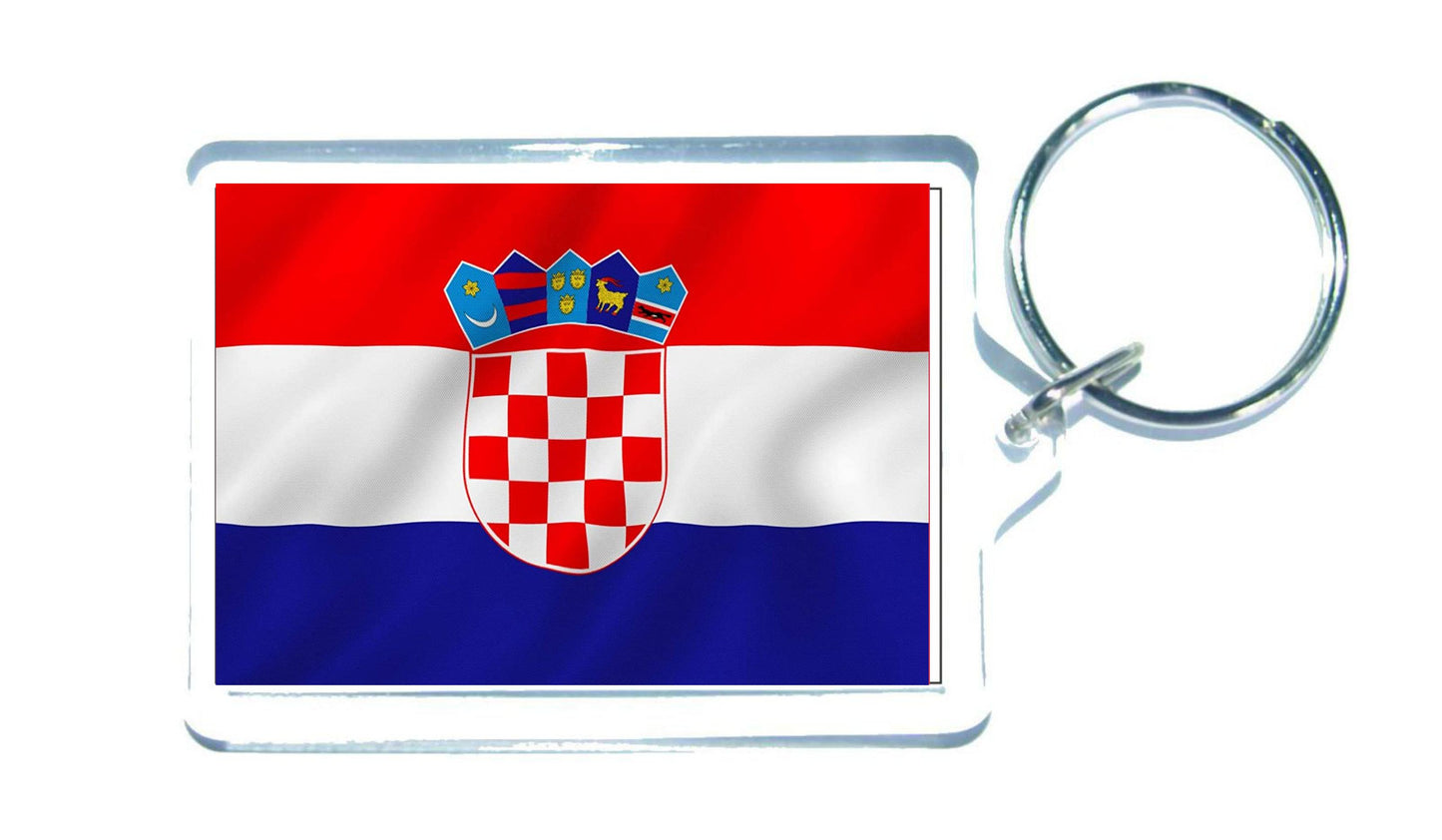Croatia Flag Keyring Gift - Cute Croatian Novelty Key Fob - Birthday Present