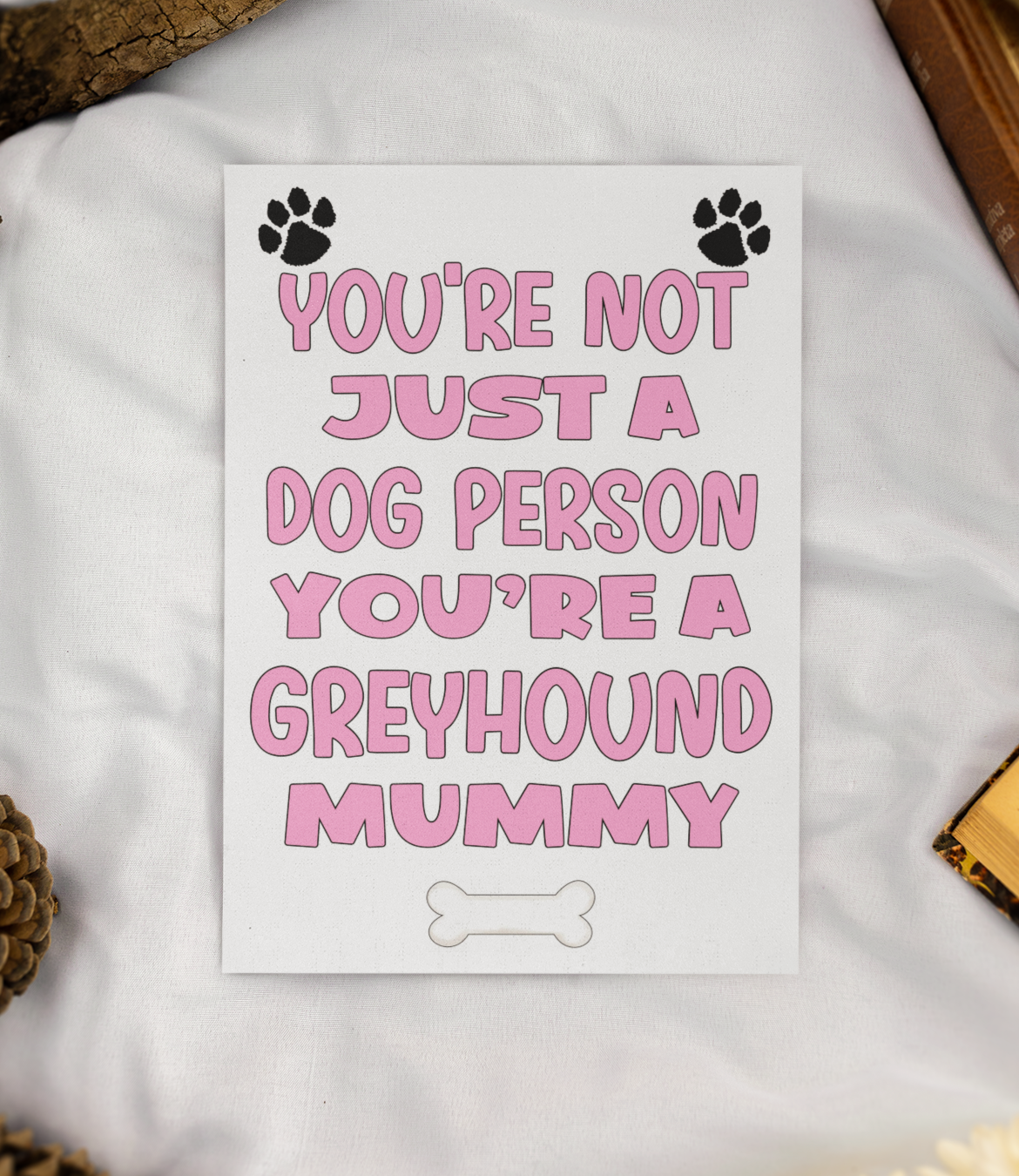 Husky Mummy Birthday Card - You're Not Just A Dog Person - Nice Cute Fun Dog Owner Novelty Mother's Day Greeting Card