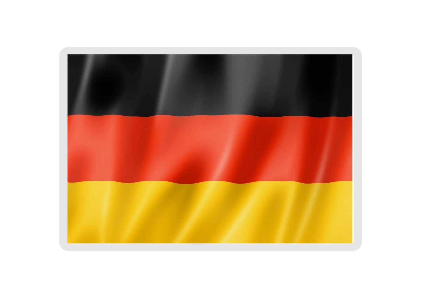 German Flag Fridge Magnet Gift - Cute Deutchland Novelty Birthday Present