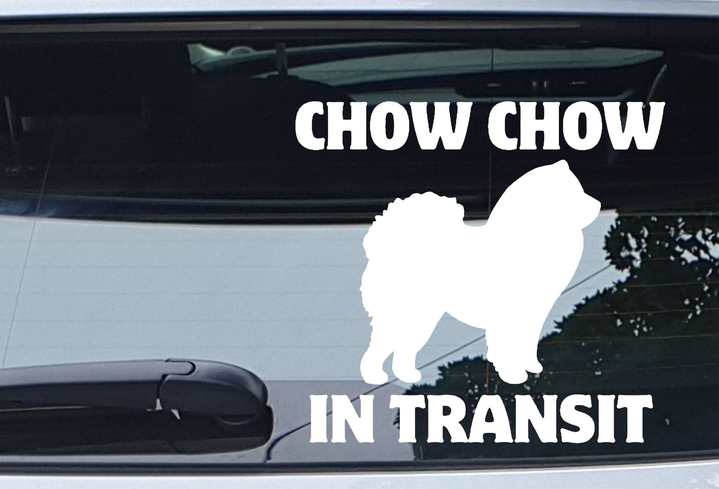 Car Sticker Chow Chow In Transit Nice Fun Cute Novelty Warning Van Window Bumper Boot Door Decal