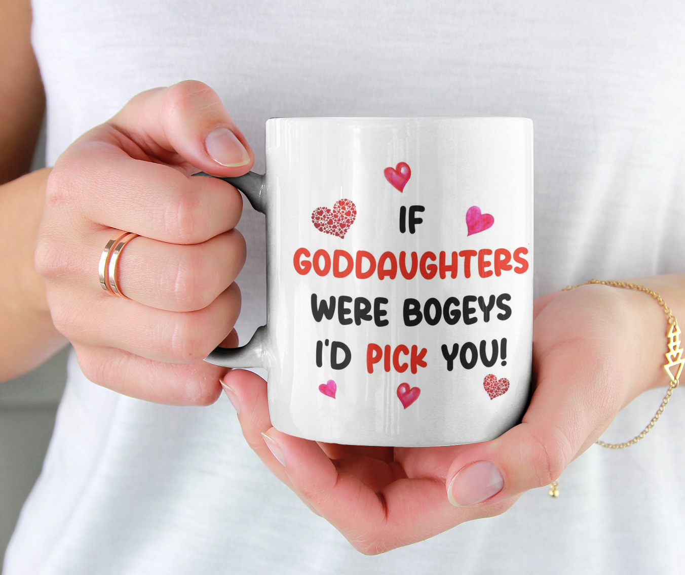 Goddaughter Mug Gift - If Goddaughters Were Bogeys I'd We'd Pick You - Nice Funny Cheeky Novelty Godchild Cup Ideal Birthday Present