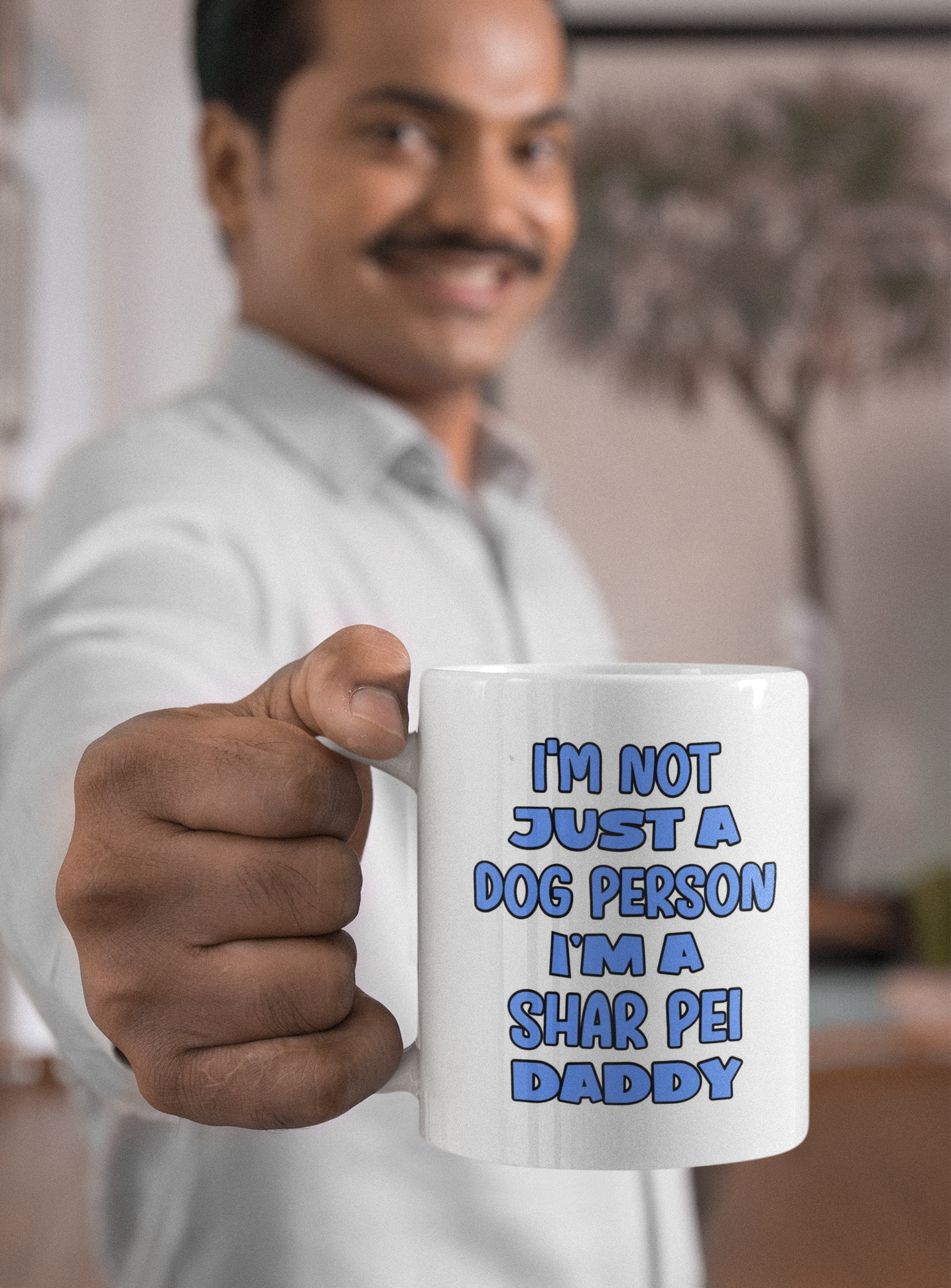 Shar Pei Mug Gift - I'm Not Just A Dog Person I'm A Daddy - Nice Funny Cute Novelty Pet Owner Cup Present