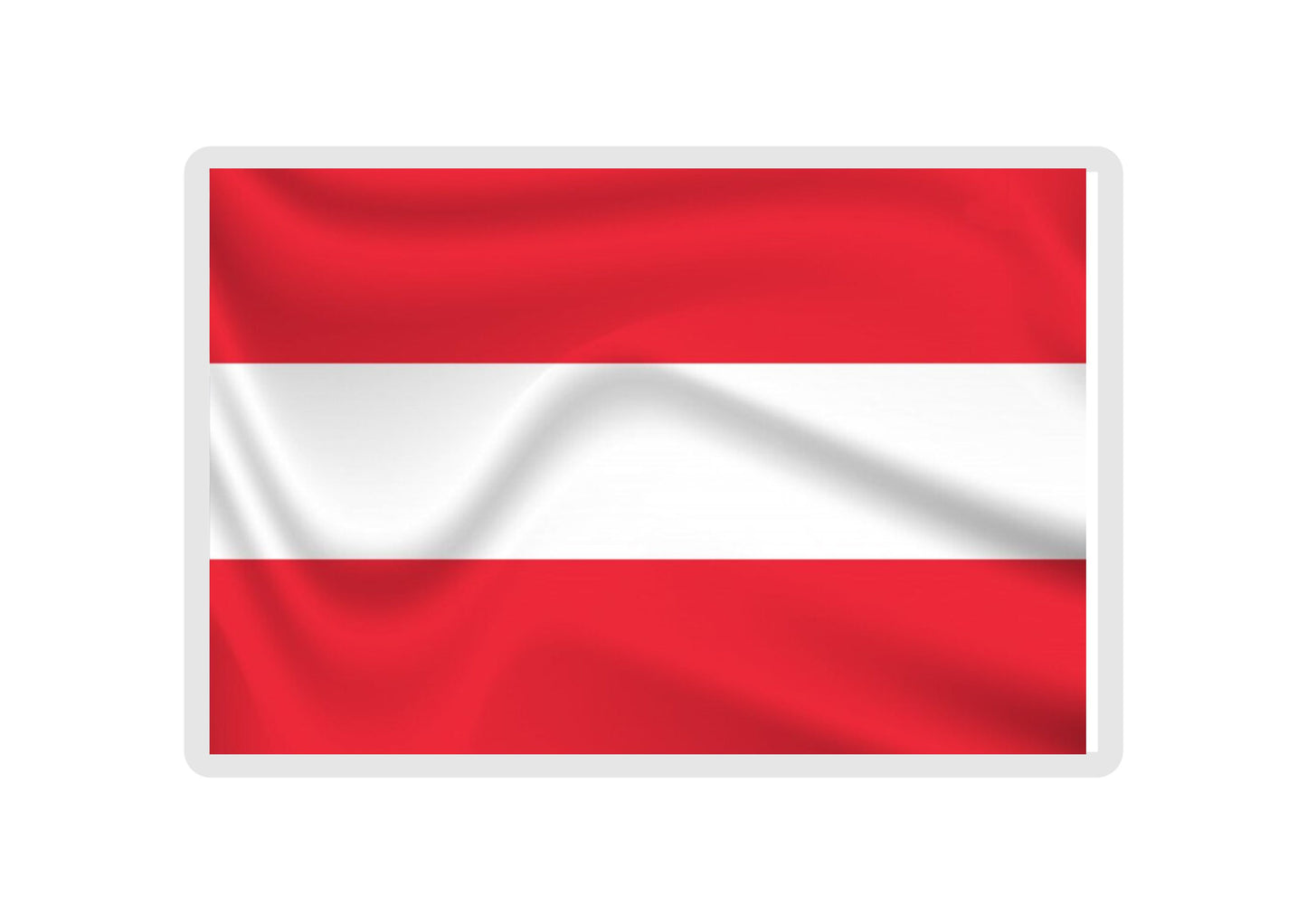 Austria Flag Fridge Magnet Gift - Cute Austrian Novelty Birthday Present