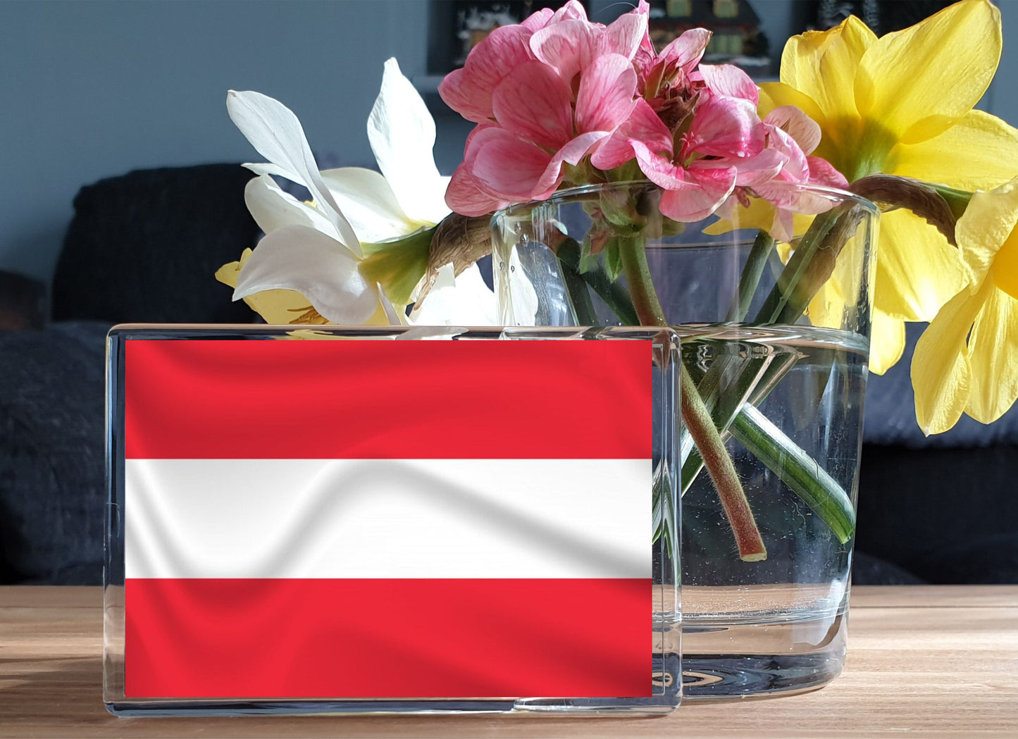 Austria Flag Fridge Magnet Gift - Cute Austrian Novelty Birthday Present