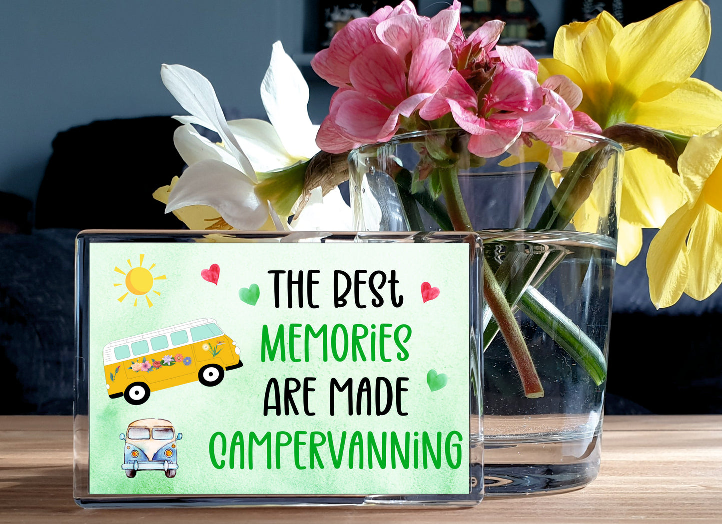 Campervan Fridge Magnet - The Best Memories Are Made Campervanning - Funny Cute Cheeky Novelty Present