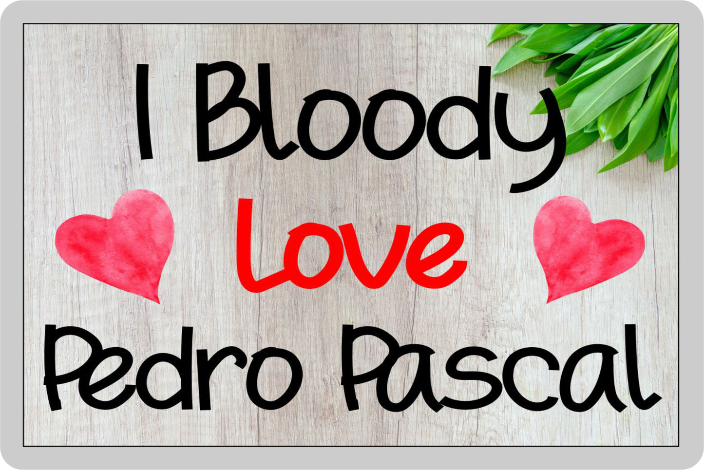 Pedro Pascal Fridge Magnet Gift - I Bloody Love - Funny Cute Movie Star Novelty Present