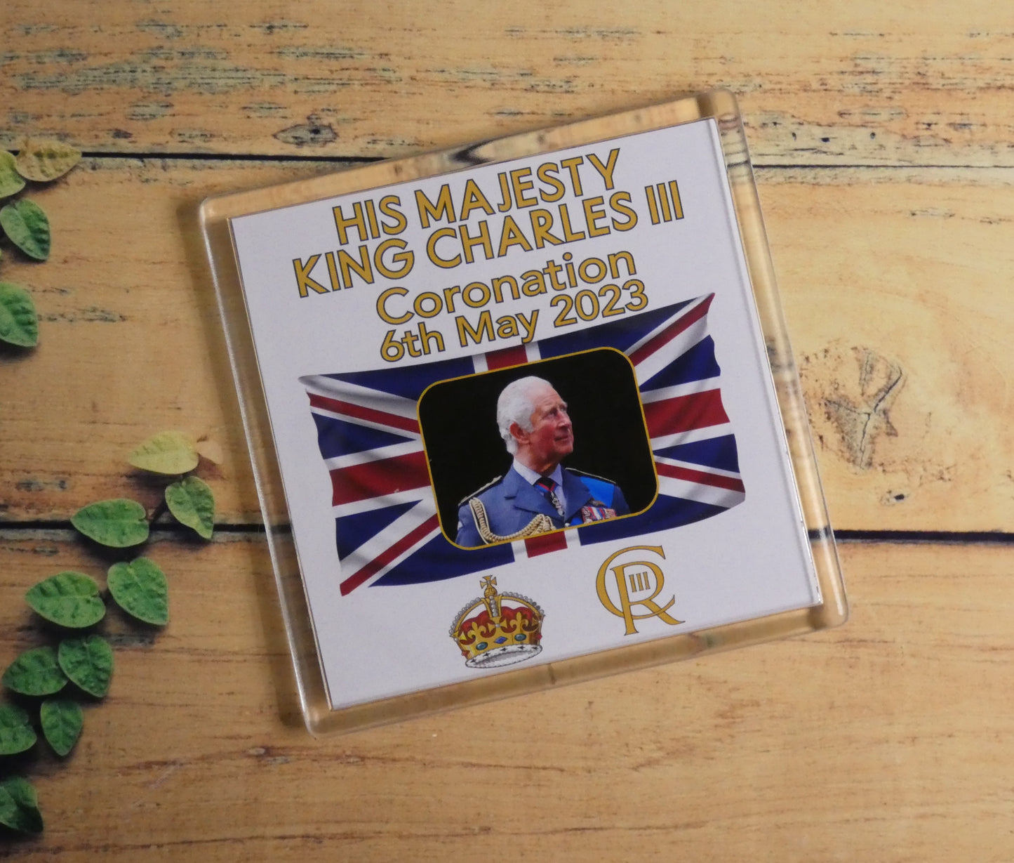 King Charles Coaster Gift - King Charles III Coronation - Cute Novelty Royal Commemorative Present