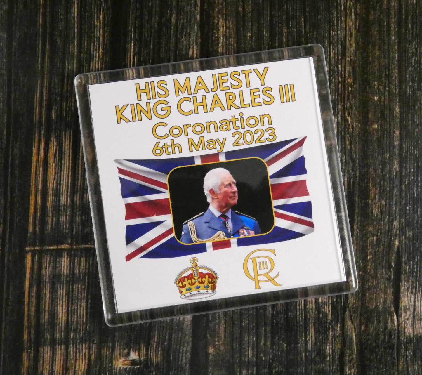 King Charles Coaster Gift - King Charles III Coronation - Cute Novelty Royal Commemorative Present