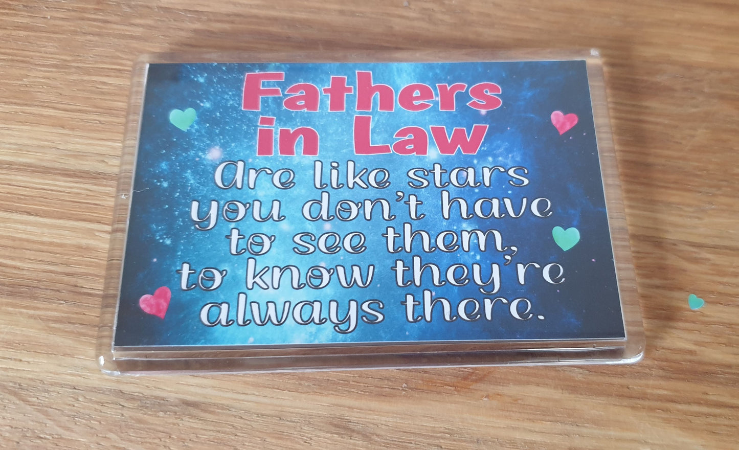 Father in Law Fridge Magnet Gift - Fathers in Law Are Like Stars - Nice Fun Cute Novelty Present