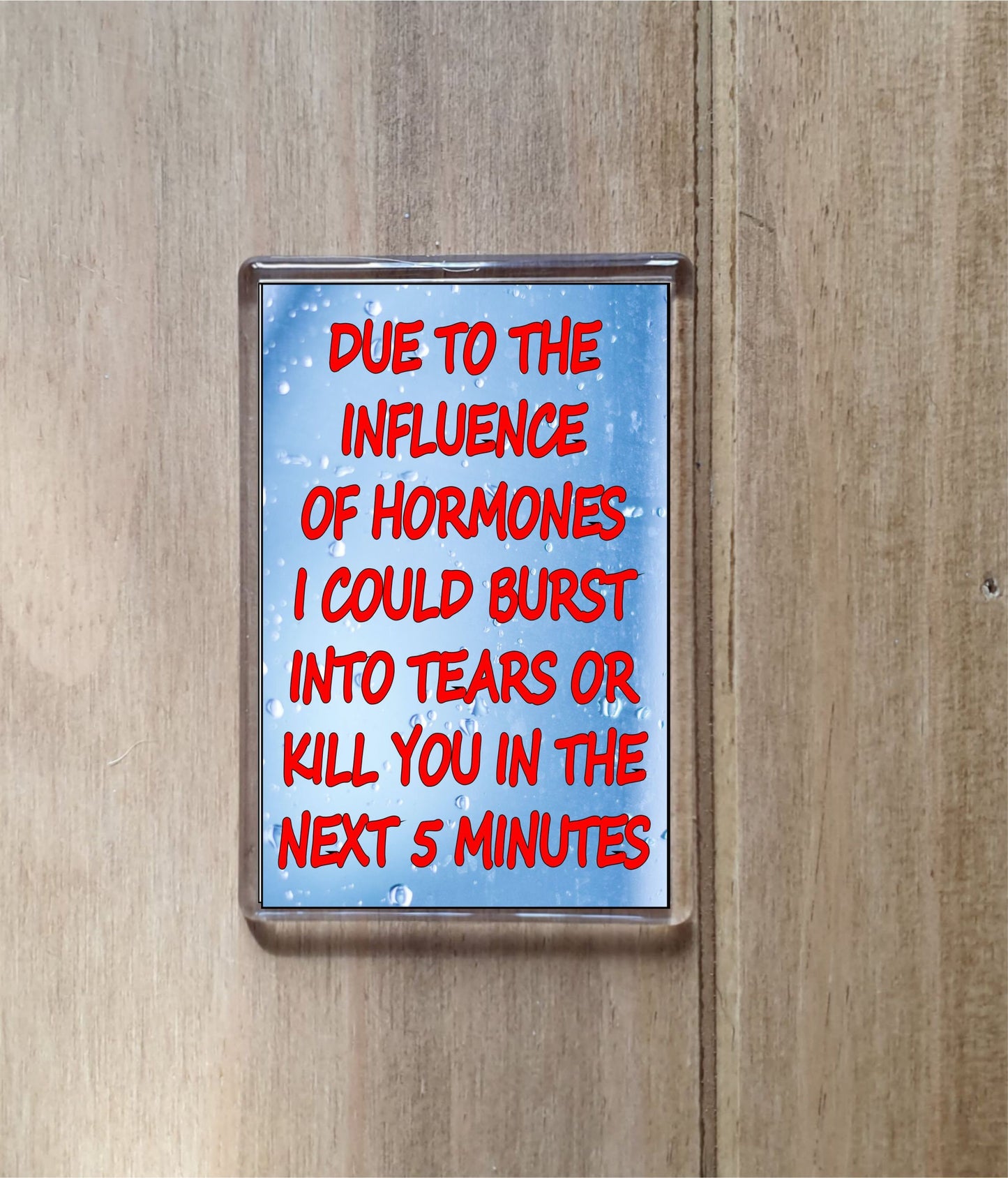 Funny Menopause Fridge Magnet - Burst Into Tears or Kill - Novelty Joke Quote Amusing Present