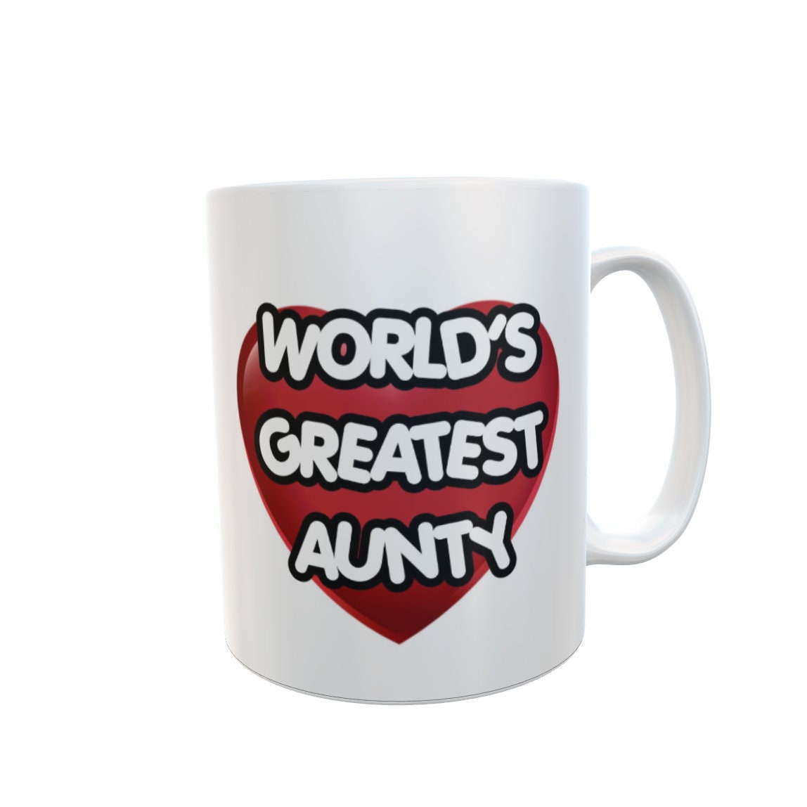 Aunty Mug Gift - World's Greatest Aunty - Novelty Cute Tea Coffee Family Cup Present