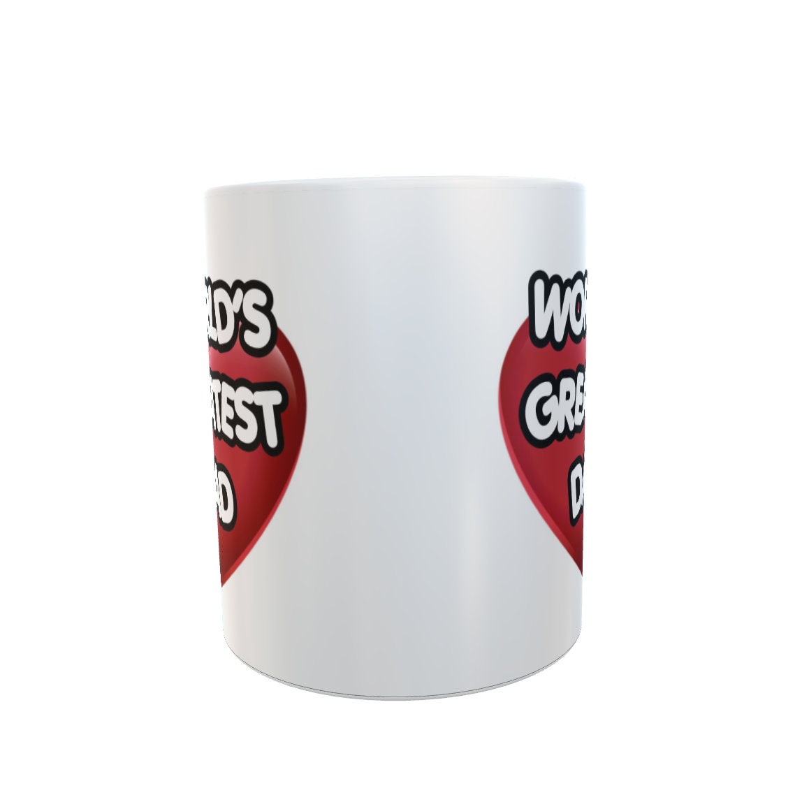 Dad Mug Gift - World's Greatest Dad - Nice Novelty Cute Ceramic Cup Present