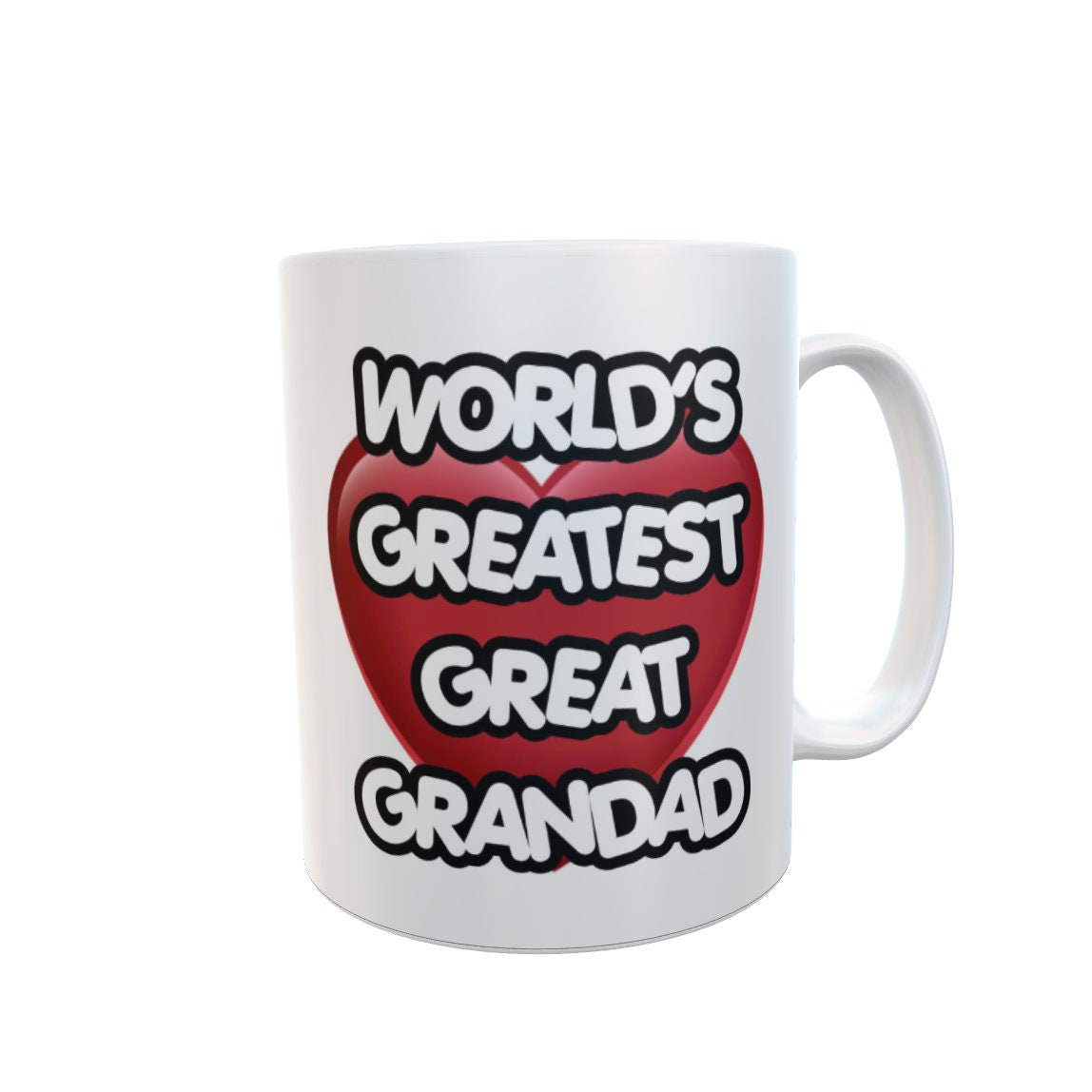 Great Grandad Mug Gift - World's Greatest Great Grandad - Nice Novelty Cute Tea Coffee Ceramic Cup for Men