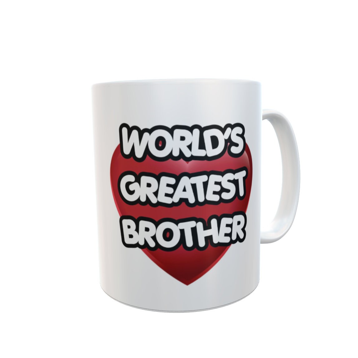 Brother Mug Gift - World's Greatest Brother - Nice Novelty Cute Ceramic Cup
