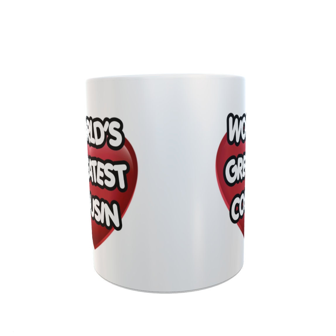 Cousin Mug Gift - World's Greatest Cousin - Nice Novelty Cute Ceramic Cup Present