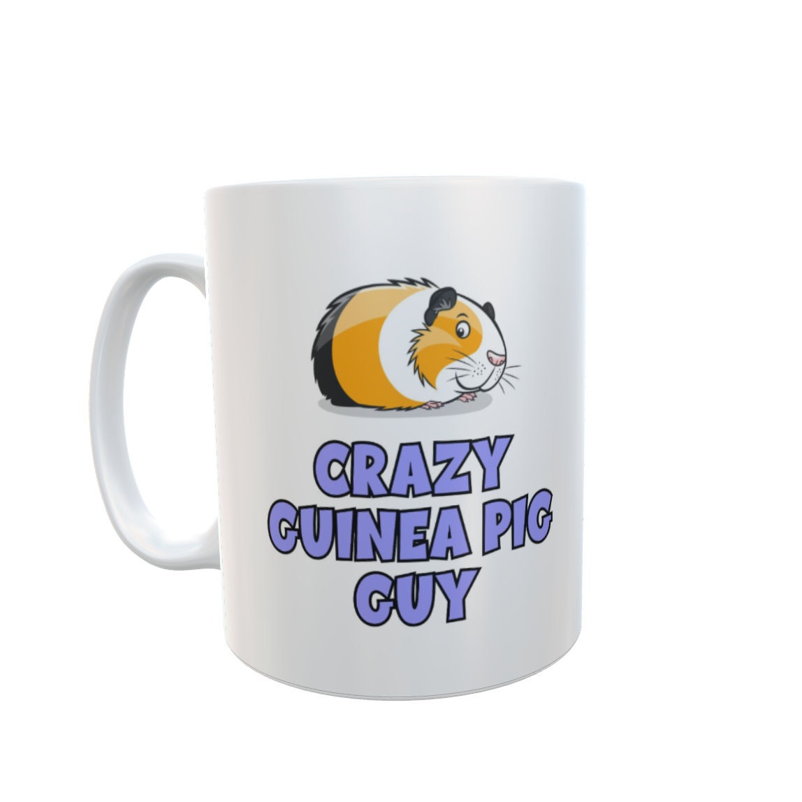 Guinea Pig Mug Gift - Crazy Guinea Pig Guy - Nice Funny Novelty Pet Owner Lover Fan Ceramic Cup for Men