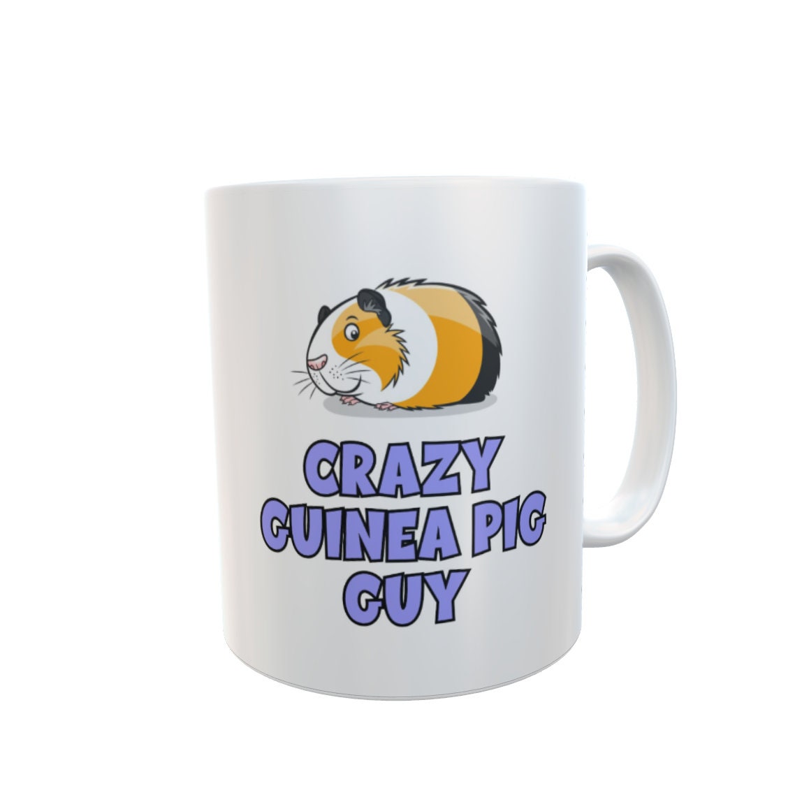 Guinea Pig Mug Gift - Crazy Guinea Pig Guy - Nice Funny Novelty Pet Owner Lover Fan Ceramic Cup for Men