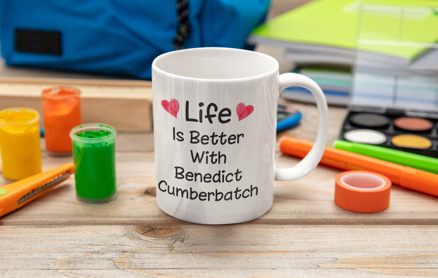 Benedict Cumberbatch Mug Gift - Life Is Better With - Nice Cute Funny Novelty Marvel Movie Fan Cup Present