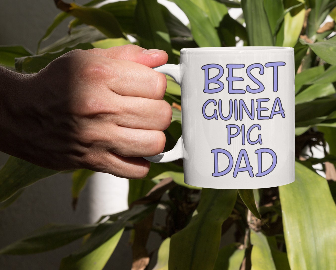 Guinea Pig Mug Gift - Best Guinea Pig Dad - Nice Funny Novelty Pet Owner Daddy Cup Present