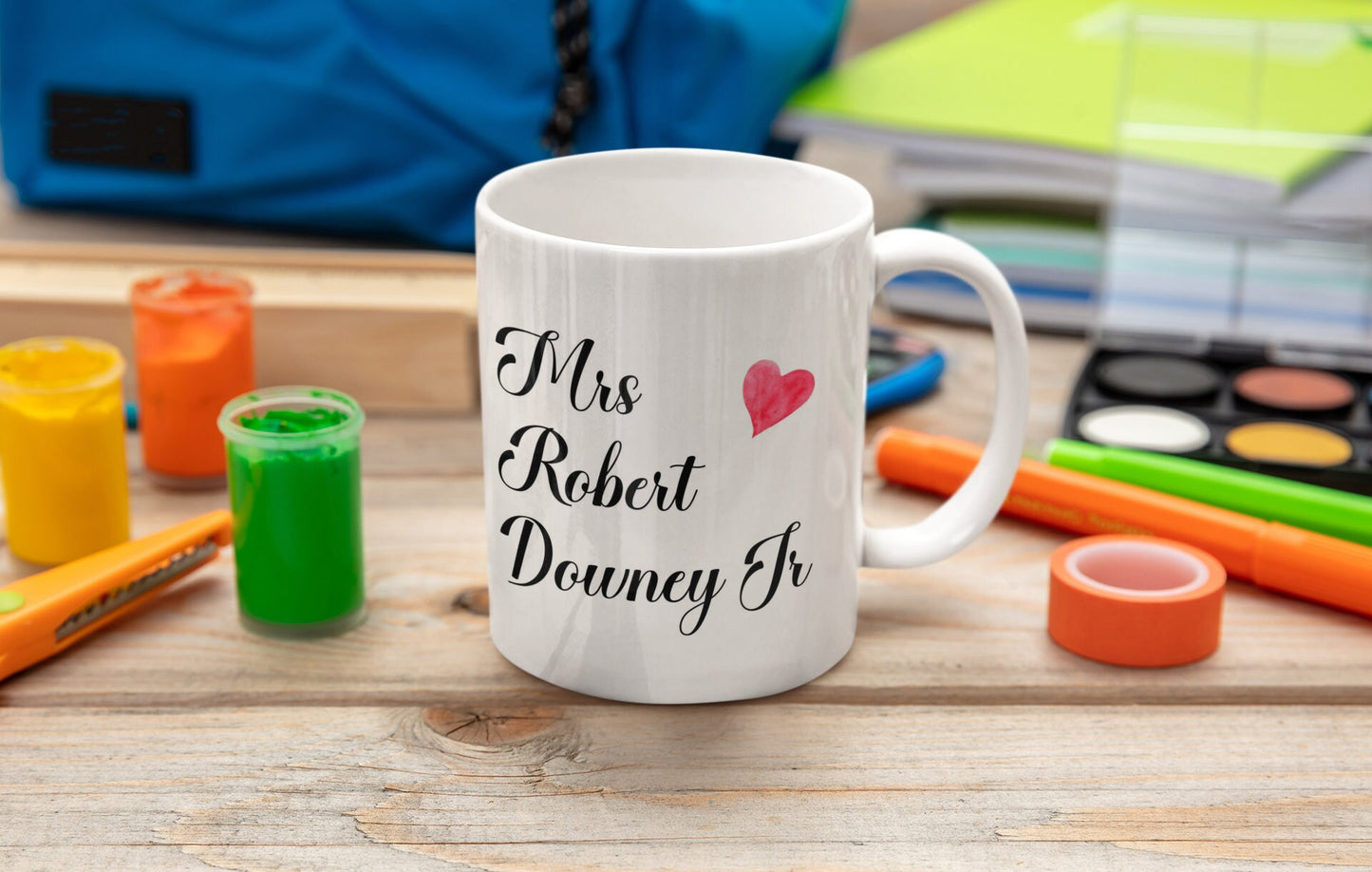 Mrs Robert Downey Jr Mug Gift Nice Cute Funny Novelty Marvel Ironman Movie Fan Cup Present
